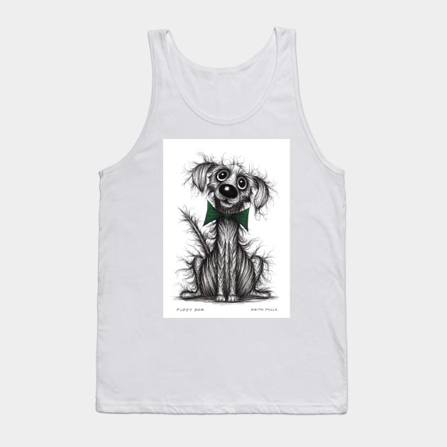 Fuzzy dog Tank Top by Keith Mills